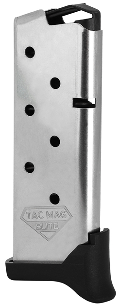 Picture of  Kimber Mfg, Inc 1200930A Micro 9 Tac-Mag 7Rd Extended 9Mm Luger Silver Steel 669278129303