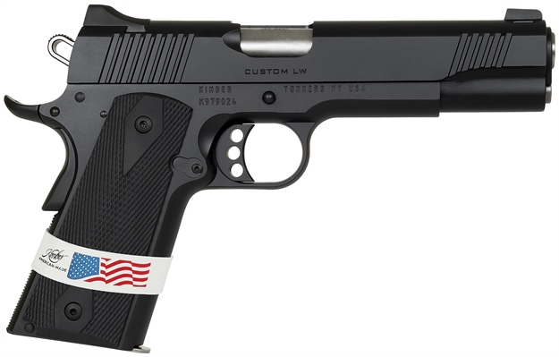 Picture of  Kimber Mfg, Inc 3000500 Custom LW Liberty 45 Acp 7+1 5" Stainless Match Grade Barrel, Kimpro Black Serrated Steel Slide, Kimpro Black Aluminum Frame W/Beavertail, Anka Grip 669278305004