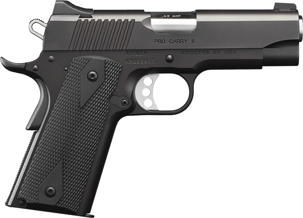 Picture of Kimber Mfg.,Inc 3200051Ca Pro Pro Carry II (Ca) 45 Acp 7+1 4" Steel Slide Matte Black/Black Synthetic Double Diamond Checkering Grip KIM3200051