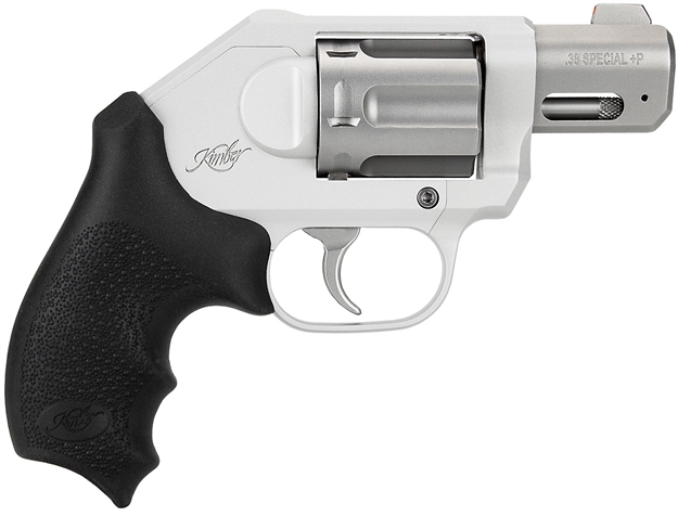 Picture of  Kimber Mfg, Inc 3400034Ca K6xs *Ca Compliant Compact 38 Special +P 6 Shot 2" Glass Bead Stainless Steel Barrel, Silver Kimpro II Aluminum Frame, Hogue Black Rubber Kimber Grip, Concealed Hammer