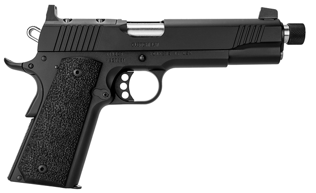 Picture of  Kimber Mfg.,Inc 3700810 Custom LW OR Tfs Full Size Frame 45 Acp 8+1 5.50" Black Black F/S Rubber Grip