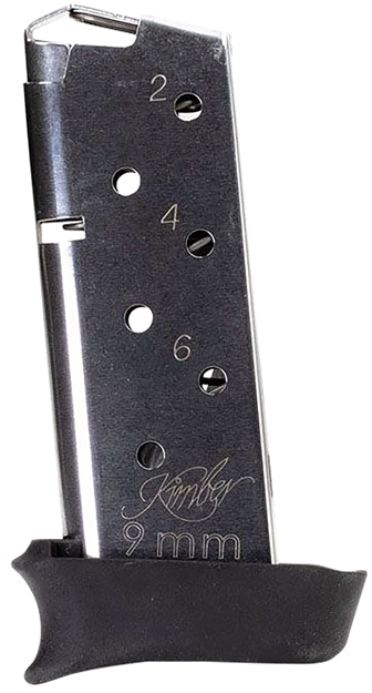 Picture of  Kimber Mfg, Inc 4000905 Micro 9 W/ Hogue Grip Extender 7Rd Extended 9Mm Luger Stainless 669278409054