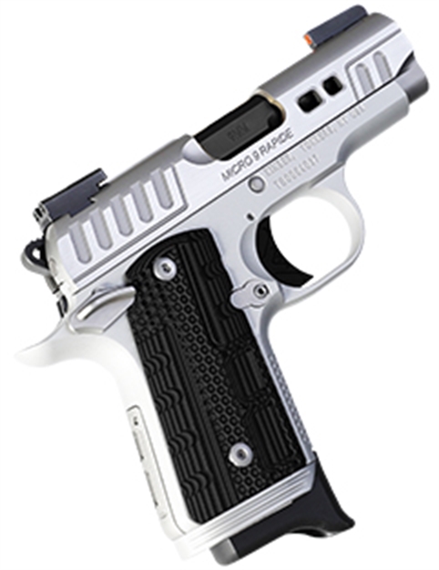 Picture of  Kimber Mfg.,Inc 3300237 Micro 9 Rapide Frost 9Mm 7+1 3.15" Brushed Stainless/Silver Kimpro II Black G10 Grip 669278332376