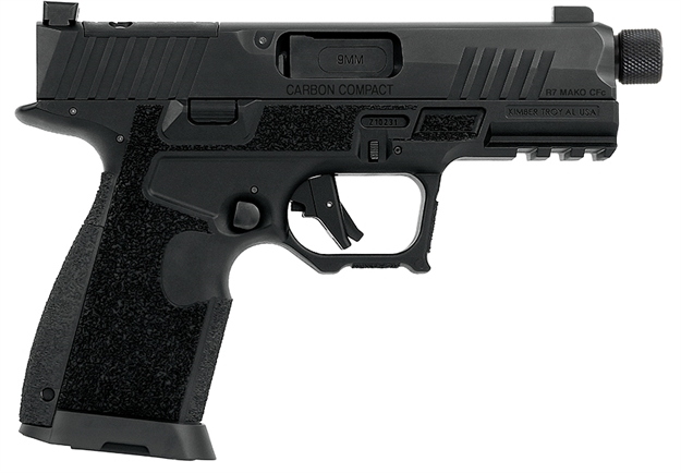 Picture of Kimber Mfg.,Inc 3800018 R7 Mako Carbon Compact Tfs OR 9Mm 15+1 4.42" Fnc Stainless Steel Slide Molded Stippling Interchangeable Modular Backstrap Grip 3800017 669278380186