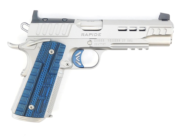 Picture of  Kimber Mfg.,Inc 3000455  Rapide Ice OR 9Mm 9+1 5" Stepped Cocking Serrations Stainless Steel Slide G-10 Grip 669278304557