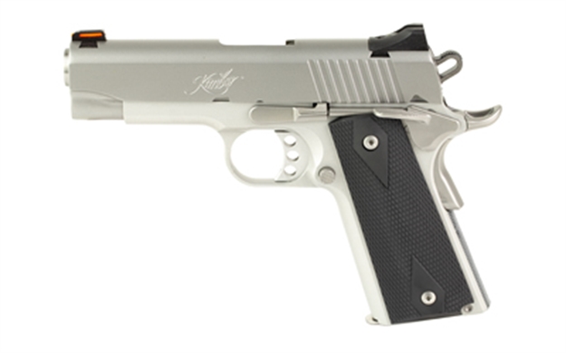Picture of  Kimber Mfg.,Inc 3200052Ca Stainless Pro Carry II (Ca) 45 Acp 7+1 4" Stainless Steel Slide Satin Silver Black Synthetic Double Diamond Checkering Grip
