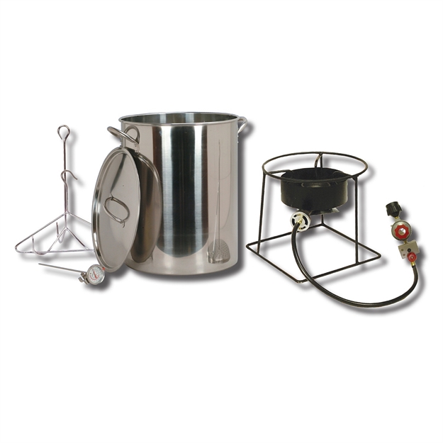 Picture of King Kooker #Ss1267-30 Qt. Stainless Steel Turkey Fryer Pkg