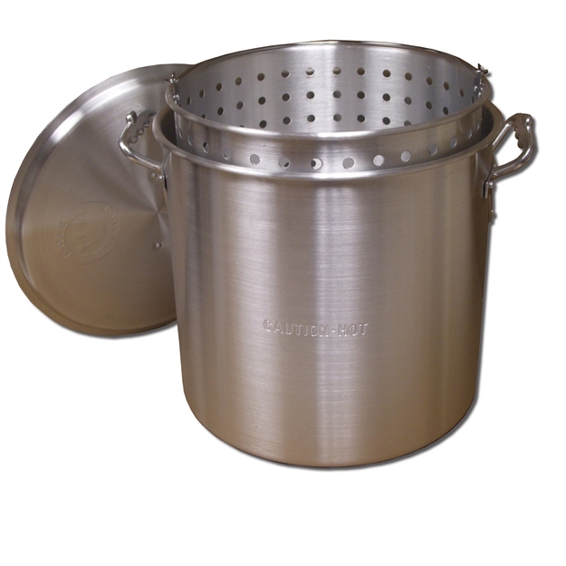 Picture of King Kooker #Kk32-32 Qt. Aluminum Pot With Basket And Lid