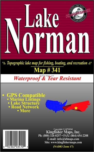 Picture of Kingfisher Gps/Contour Map Lake Norman SC