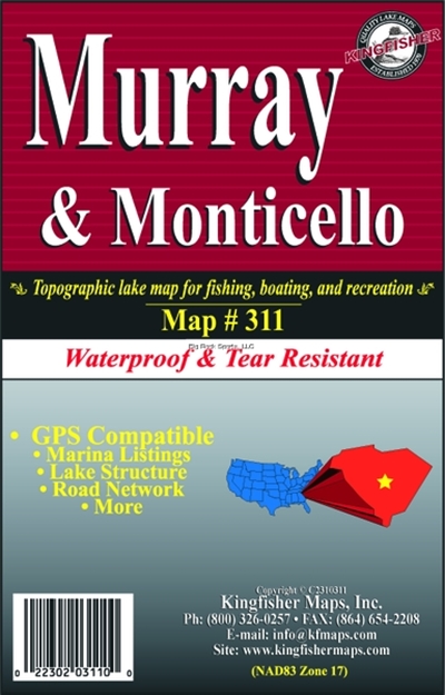 Picture of Kingfisher Gps/Contour Map Murray/Monticello SC