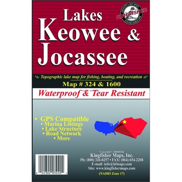 Picture of Kingfisher Gps Fishing Map Keowee SC