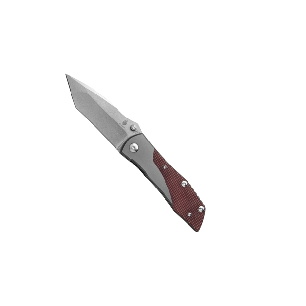 Picture of Kizer Cutlery Folding Blade 3.5In-Red G10 Handle-Plain Edge