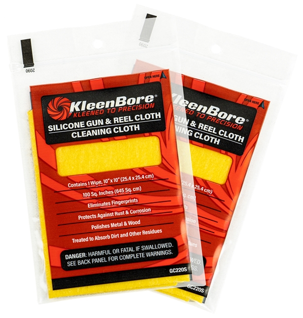 Picture of  Kleenbore Gc220p Gun & Reel Silicone Cloth 10" Treated Cotton Flannel 10 Per Pack