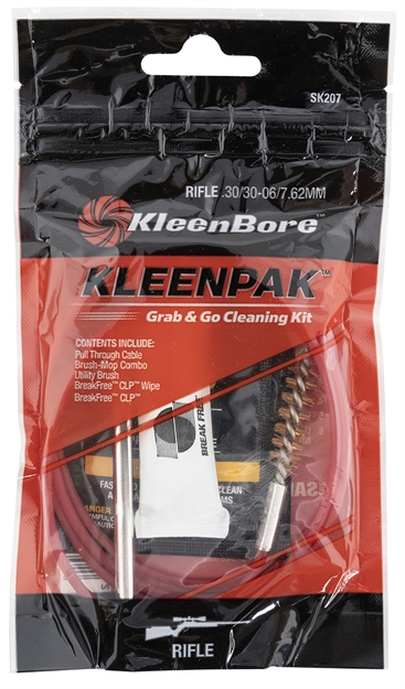 Picture of Kleenbore Sk20710 Grab & GO Cleaning Kit .30/ .30-06/ 7.62Mm Cal Rifle 10 Per Pack SK207-10