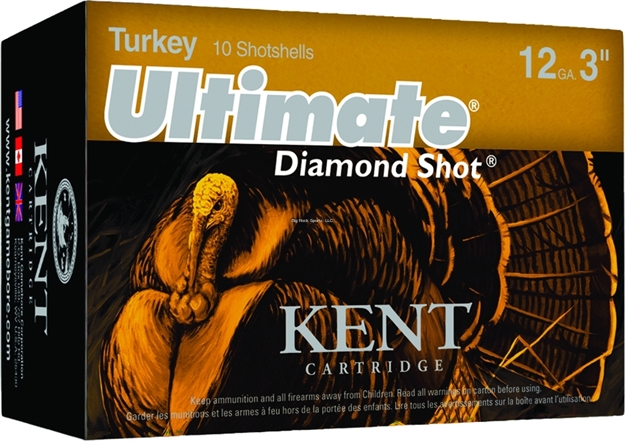Picture of Kent Cartridge Ultimate Diamond Shot Turkey Shotshell 12 Ga, 3 In, No. 6, 2 Oz, Max Dr, 1175 Fps, 10 Rnd Per Box