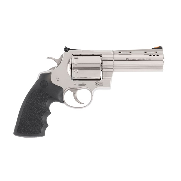 Picture of Colt Mfg Kodiaksp4rts Kodiak  44 Mag 6Rd 4.25" Polished Ported Vent Rib Barrel & Cylinder, Recessed Target Crown Muzzle, Polished Stainless Steel Frame, Black Hogue Overmolded Grip, Exposed Hammer KODIAK-SP4RTS 098289005472