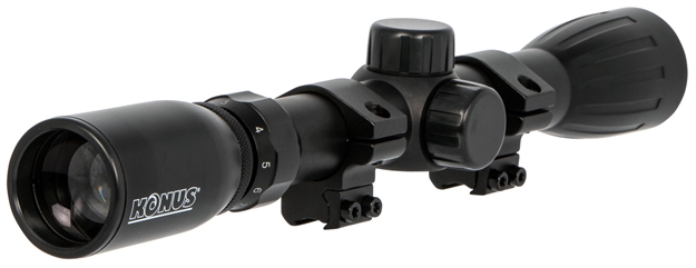 Picture of  Konus 7351 Konusfire  Matte Black 3-9X32mm 1" Tube 30/30 Reticle Includes Mounting Rings 698156073513