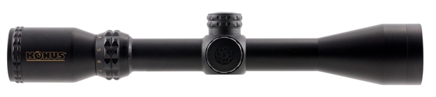 Picture of  Konus 7276 Konuspro 550 Matte Black 3-9X40mm 1" Tube Dual Illuminated (Blue/Red) Engraved Ballistic 550/Dot Reticle