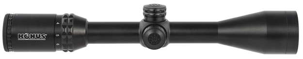 Picture of  Konus 7279 Konuspro 275 Matte Black 3-10X 44Mm 1" Tube Dual Illuminated Blue/Red Engraved 275 Ballistic Dot Reticle