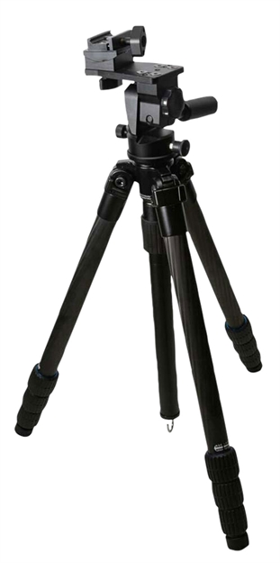 Picture of  Kopf Jager Kj85004k K800  Tripod Made OF Carbon Fiber With Black Finish, Adjustable Reaper Rail, 4-Level Leg Extension, 21-87 Degree Pan & Tilt