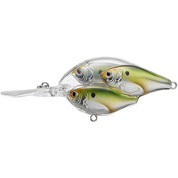 Picture of Livetarget Baitball Threadfin Shad Medium Dive Crankbait, 2 1/2", 5/8 Oz, Metallic & Green, Floating