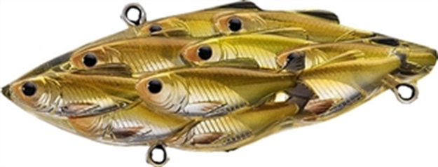 Picture of Livetarget Baitball Yearling Lipless Crankbait, 2 1/2", #4,#6 Hooks, 5/8 Oz, Pearl/Olive Shad, Sinking