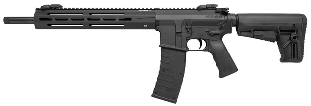 Picture of Kriss Usa Dm22cbl10 Dmk22c  Full Size 22 LR 15+1 16.50" Black Nitride Threaded Barrel, Black Aluminum Receiver W/Picatinny Rail, M-Lok Handguard, Black 6 Position Synthetic Stock, Black Polymer Grip DM22-CBL10