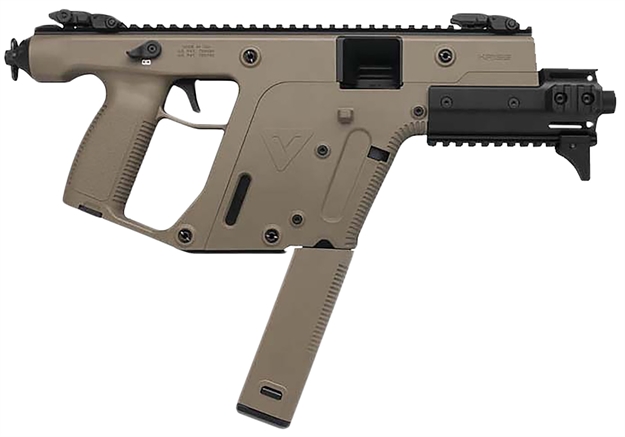 Picture of  Kriss Usa Kv45pfd30 Vector Sdp Enhanced G2 45 Acp 30+1 6.50" Black Nitride Threaded Barrel, Flat Dark Earth Picatinny Rail Top & Bottom, Mk5m Modular Rail