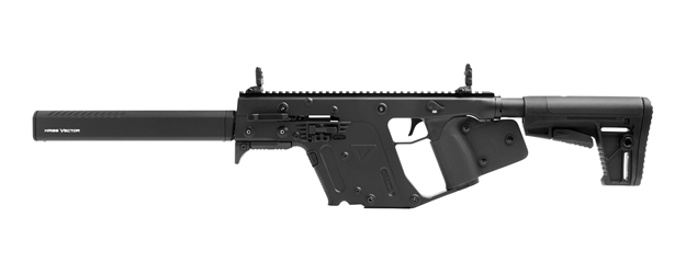 Picture of  Kriss Usa Kv10cbl22 Vector Crb Gen2 *Ca Compliant 10+1 Black Steel Barrel, Black Picatinny Rail Receiver, Fixed Black Synthetic Stock, Black California Paddle Grip, Glock Magazine Compatible
