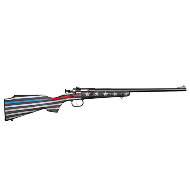 Picture of Ksa Crickett Old Glory Blk/Wht Cerakote 22Lr 2177FRLE