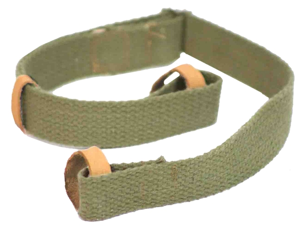 Picture of  Crickett Ksa803 Dog Collar  Green Canvas W/Leather Trim Adjustable