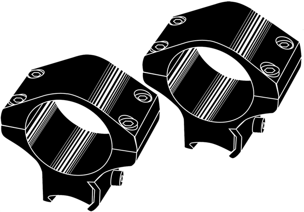 Picture of Kwik Site Grooved Receiver Mount, 1", .22, Bright