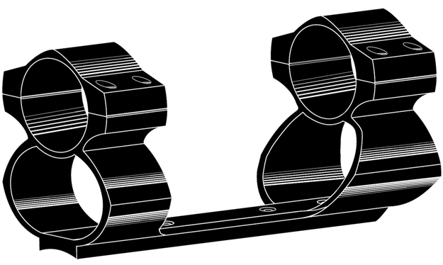Picture of Kwik-Site Ksnefm Scope Mount For New England Handi Rifle See Thru Style Black
