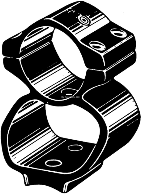 Picture of Kwik Site See-Thru Mounts, 1", Rem 7400, 7600, High, Matte