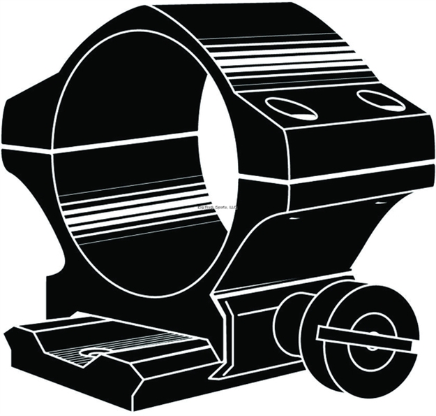 Picture of Kwik Site Non See-Thru Scope Rings, For OR Weaver-Style Bases, Matte Black Finish, 1", High Mount, 1 PC