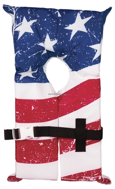 Picture of Kwik Tek Type II Life Vest, Stars & Stripes-Adult