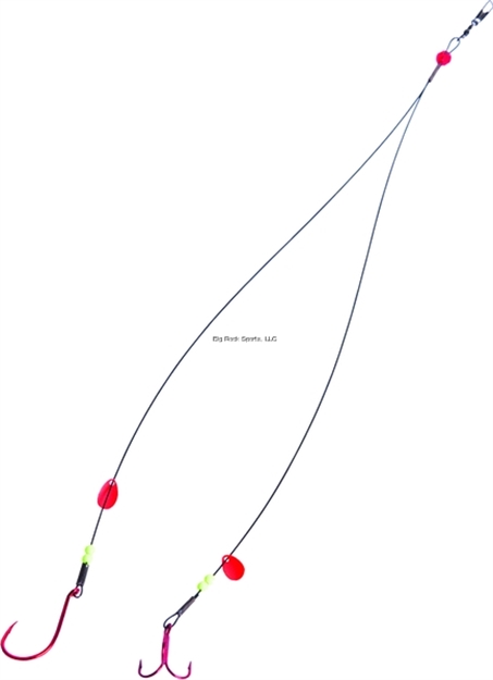 Picture of Lakco Dbl Pike Tip UP Leader 1 3/0 Single And 1 1/0 Treble