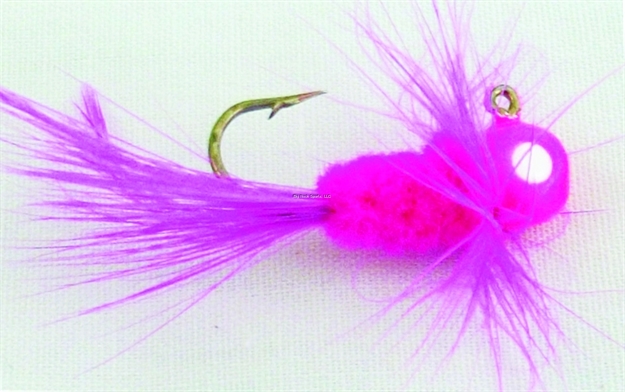 Picture of Lakco Jig Fly, 1/24 Oz, Fluorescent Pink,