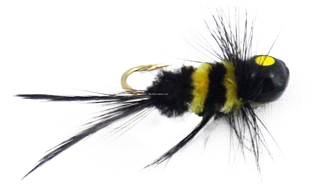 Picture of Lakco Jig Fly, 1/48 Oz, Black/Yellow,