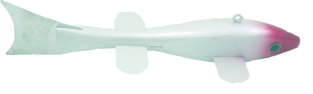 Picture of Lakco Wood Spear Decoy 8" Red/Wht