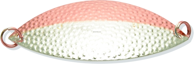 Picture of Lake Clear Wabbler Attractor Spoon #1 1/2 & 1/2 Silver/Copper Nu-Wrinkle 3-1/8" 1/3Oz, NO Hook