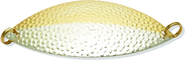 Picture of Lake Clear Wabbler Attractor Spoon #1 1/2 & 1/2 Silver/Gold Nu-Wrinkle 3-1/8" 1/3Oz, NO Hook