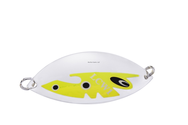 Picture of Lake Clear Wabbler Attractor Spoon #1, 3-1/8", 1/3Oz Banana Jelly Silver