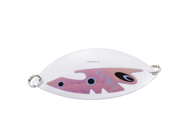 Picture of Lake Clear Wabbler Attractor Spoon #1, 3-1/8", 1/3Oz Flame Jelly Silver Lcw1sj-Sj