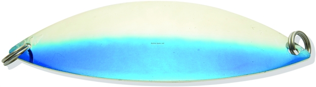 Picture of Lake Clear Wabbler Attractor Spoon #3 Silver/Blue 3" 1/4Oz, NO Hook