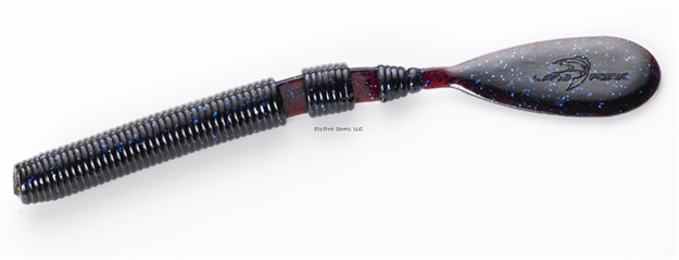 Picture of Lake Fork Hyper Worm, 6", Blue Fleck, 7/Pack