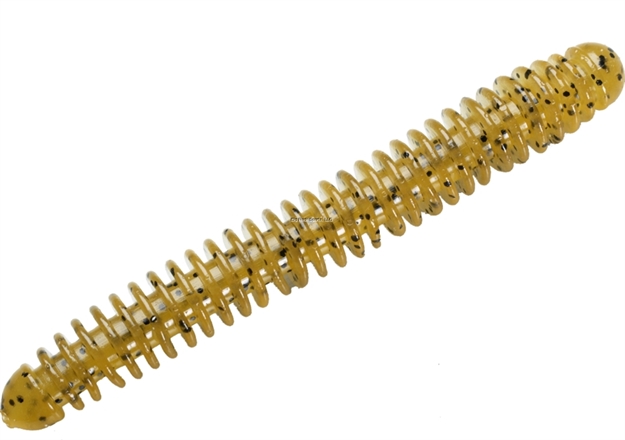 Picture of Lake Fork Ring-Fry Finesse Worm, 4", Pumpkin Pepper, 8/Pack