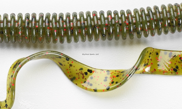 Picture of Lake Fork Worm, 10", Watermelon Red, 8/Pack