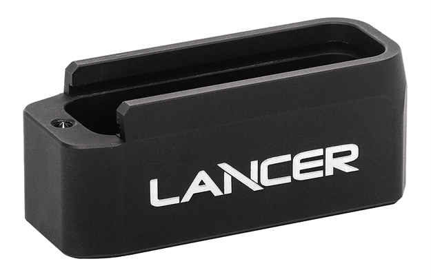Picture of  Lancer Extbp06blk L5awm Magazine Base Pad Extended 6Rd Compatible W/ Lancer L5 Advance Warfighter Magazine Black Aluminum 738435620011
