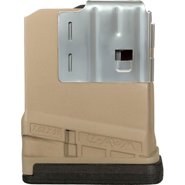 Picture of Lancer Magazine L7awm Sr-25 7.62X51 5Rd Opaque Fde< L705FDE
